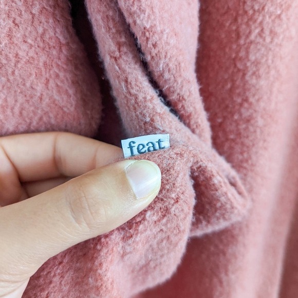 FEAT BlanketBlend Crewneck ButterWash Sweater in Cayenne XL - Picture 6 of 13